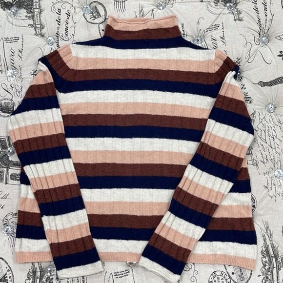 MADEWELL Evercrest Stripe Mock Neck Sweater - Picture 4 of 6